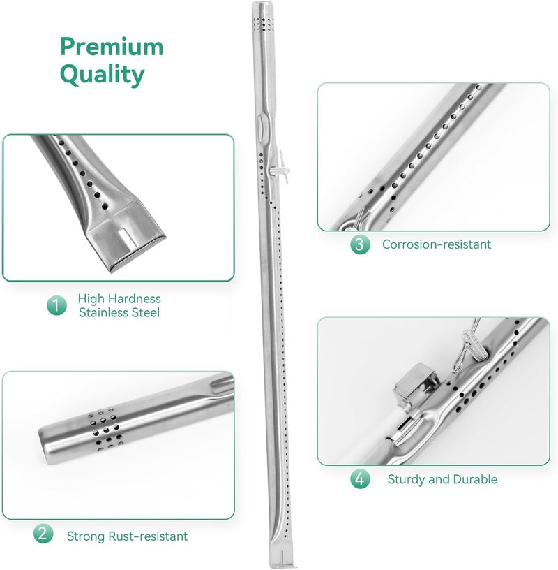 COGRICHBF 463342119 Grill Replacement Parts for Charbroil Performance 4 Burner 463342119, 463332718, 463347017, 463342118 , 463376217, 463376018P2, G470-5200-W1 Burner Tube, G470-0004-W1A Heat Plate, Crossover - Image 3